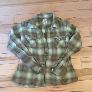 Green Gramicci plaid flannel